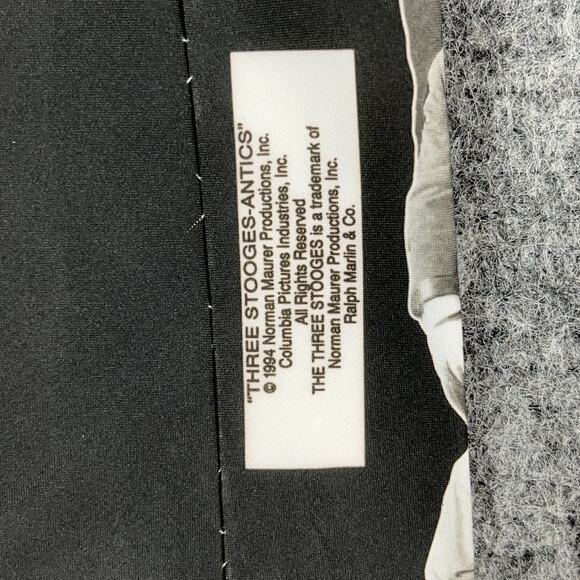 Three Stooges Tie Mens 54" 3.75" Ralph Marlin Moe Larry Curly USA Vintage 1994‎ - Picture 6 of 11